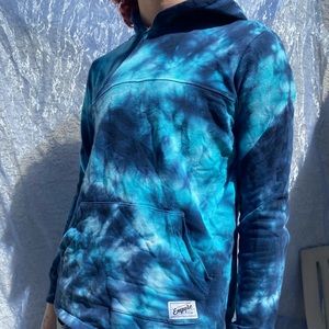 Blue tie dye sweatshirt